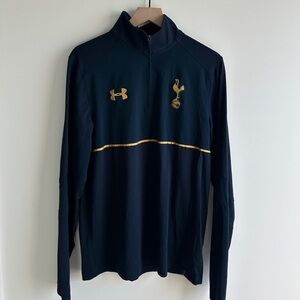 Under Armour Tottenham Hotspur Navy/Gold Quarter-Zip Pullover